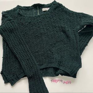 Green Sweater with Zipper